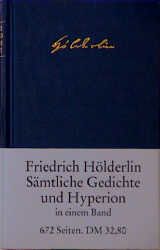 Sämtliche Gedichte und Hyperion Hölderlin, Friedrich 9783458169505