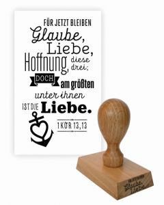 Stempel '1 Korinther 13,13 - Glaube'  4060504000025