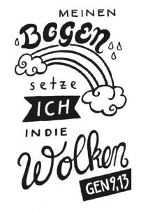 Stempel 'Meinen Bogen setze ich in die Wolken (Gen 9,13)'  4060504000155