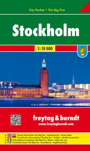 Stockholm, Stadtplan 1:10 000, City Pocket + The Big Five Freytag-Berndt und Artaria KG 9783707909326