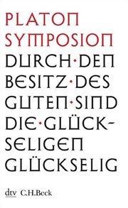 Symposion Das Gastmahl Platon 9783423345217