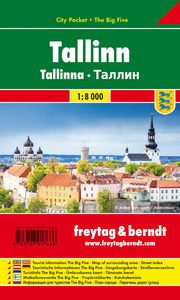 Tallinn, Stadtplan 1:10.000, City Pocket + The Big Five Freytag-Berndt und Artaria KG 9783707917666