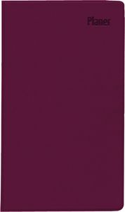 Taschenplaner bordeaux 2025 - Bürokalender 9,5x16 cm - 32 Seiten - 1 Monat auf 2 Seiten - separates Adressheft - faltbar - Notizheft - 520-1011  4006928025596