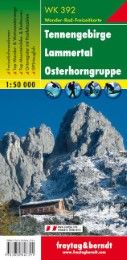 Tennengebirge - Lammertal - Osterhorngruppe, Wanderkarte 1:50.000, freytag & berndt, WK 392  9783850847391
