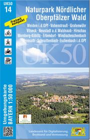 UK50-14 Naturpark Nördlicher Oberpfälzer Wald Landesamt für Digitalisierung Breitband und Vermessung Bayern 9783899339628