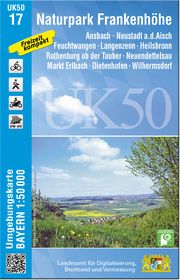 UK50-17 Naturpark Frankenhöhe Landesamt für Digitalisierung Breitband und Vermessung Bayern 9783899339642