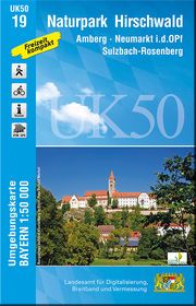 UK50-19 Naturpark Hirschwald Landesamt für Digitalisierung Breitband und Vermessung Bayern 9783899337099