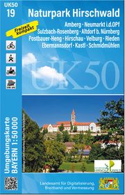 UK50-19 Naturpark Hirschwald Landesamt für Digitalisierung Breitband und Vermessung Bayern 9783899339932