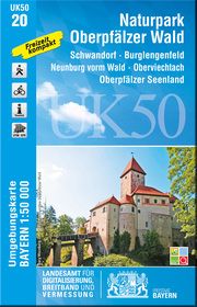 UK50-20 Naturpark Oberpfälzer Wald Landesamt für Digitalisierung Breitband und Vermessung Bayern 9783899337105