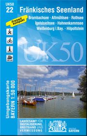 UK50-22 Fränkisches Seenland Landesamt für Digitalisierung Breitband und Vermessung Bayern 9783899337129