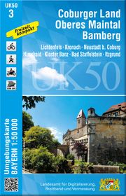 UK50-3 Coburger Land, Oberes Maintal, Bamberg Landesamt für Digitalisierung Breitband und Vermessung Bayern 9783899337914