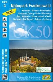 UK50-4 Naturpark Frankenwald Landesamt für Digitalisierung Breitband und Vermessung Bayern 9783899338317