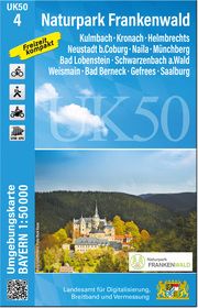 UK50-4 Naturpark Frankenwald Landesamt für Digitalisierung Breitband und Vermessung Bayern 9783987760723