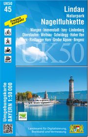 UK50-45 Lindau, Naturpark Nagelfluhkette Landesamt für Digitalisierung Breitband und Vermessung Bayern 9783899337983