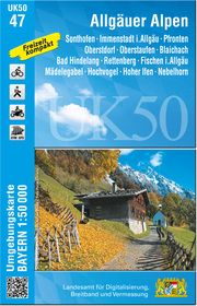 UK50-47 Allgäuer Alpen Landesamt für Digitalisierung Breitband und Vermessung Bayern 9783899338003