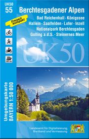 UK50-55 Berchtesgadener Alpen Landesamt für Digitalisierung Breitband und Vermessung Bayern 9783899337907