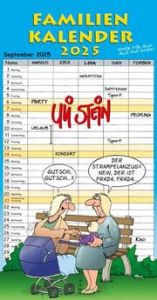 Uli Stein Familienkalender 2025: Familienplaner mit 5 Spalten Stein, Uli 9783830321576