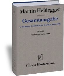 Unterwegs zur Sprache (1950-1959) Heidegger, Martin 9783465000792