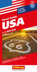 USA Strassenkarte 1:3,8 Mio. Road Guide No 12 Hallwag Kümmerly+Frey AG 9783828309999