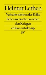 Verhaltenslehren der Kälte Lethen, Helmut 9783518127766