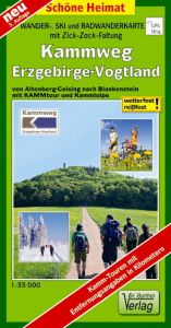 Wander-, Ski- und Radwanderkarte Kammweg Erzgebirge-Vogtland  9783895910593