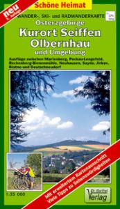 Wander- Ski- und Radwanderkarte Osterzgebirge, Kurort Seiffen, Olbernhau und Umgebung  9783895910562