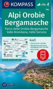 Wanderkarte 104 Alpi Orobie Bergamasche KOMPASS-Karten GmbH 9783991211204