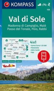 Wanderkarte 119 Val di Sole, Madonna di Campiglio, Malè, Passo del Tonale, Peio, Rabbi KOMPASS-Karten GmbH 9783991211211