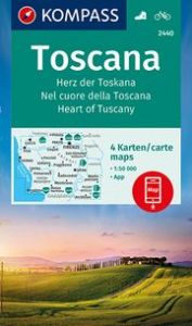 Wanderkarte 2440 Toscana, Herz der Toskana, Nel cuore della Toscana, Heart of Tuscany KOMPASS-Karten GmbH 9783990442647