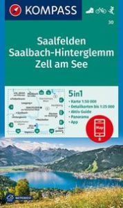 Wanderkarte 30 Saalfelden, Saalbach-Hinterglemm, Zell am See KOMPASS-Karten GmbH 9783990444054