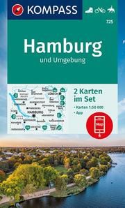 Wanderkarte 725 Hamburg und Umgebung KOMPASS-Karten GmbH 9783991210849