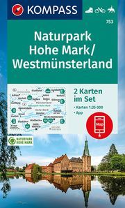 Wanderkarte 753 Naturpark Hohe Mark / Westmünsterland KOMPASS-Karten GmbH 9783991210788