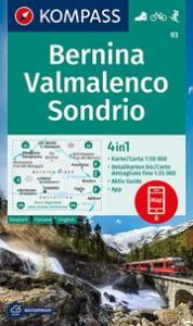 Wanderkarte 93 Bernina, Valmalenco, Sondrio  9783991211099