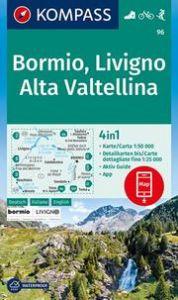 Wanderkarte 96 Bormio, Livigno, Alta Valtellina KOMPASS-Karten GmbH 9783990446294