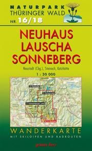 Wanderkarte Neuhaus, Lauscha, Sonneberg  9783866363168