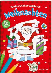 Weihnachten - Buntes Sticker-Malbuch Sandra Schmidt 9783788645670