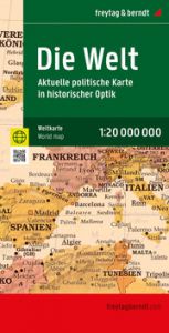 Weltkarte: Aktuelle Karte im antiken Stil, 1:20.000.000, gefaltet, freytag &amp; berndt freytag &amp; berndt 9783707923339