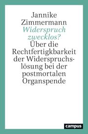 Widerspruch zwecklos? Zimmermann, Jannike 9783593518459