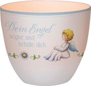 Windlicht blau - Dein Engel segne und behüte dich  4036526748191