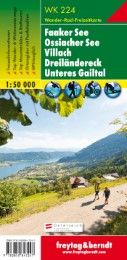 WK 224 Faaker See - Ossiacher See - Villach - Dreiländereck - Unteres Gailtal, Wanderkarte 1:50.000  9783850847247