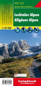 WK 351 Lechtaler Alpen - Allgäuer Alpen, Wanderkarte 1:50.000 Freytag-Berndt und Artaria KG 9783850847582