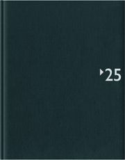 Wochenbuch anthrazit 2025 - Bürokalender 21x26,5 cm - 1 Woche auf 2 Seiten - mit Registerschnitt und Fadensiegelung - Notizbuch - 739-2621  4006928026845