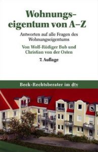 Wohnungseigentum von A-Z Bub, Wolf-Rüdiger 9783423050548