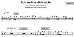 Einzelstimme - Ich verlass dich nicht - Querflöte (PDF)