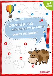 Zeichnen für Kindergartenkinder - Schritt für Schritt Nadja Schwendemann 9783788644918