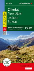 Zillertal, Wander-, Rad- und Freizeitkarte 1:50.000, freytag & berndt, WK 151  9783707920543