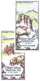 Zittauer Gebirge Östlicher und Westlicher Teil (Kartensatz mit 2 Karten) Böhm, Rolf 9783910181953