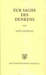 Zur Sache des Denkens Heidegger, Martin 9783484700345