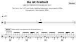 Einzelstimme - Da ist Freiheit - Drums (PDF)